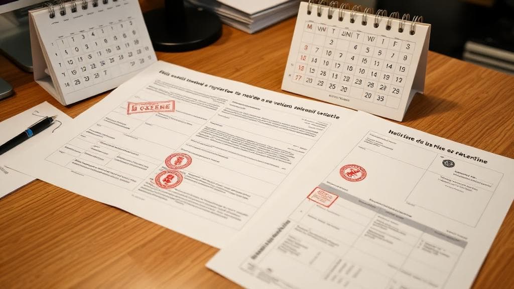 Documents administratifs et calendrier pour les délais légaux véhicule