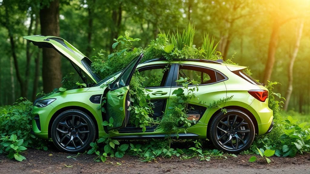 Concept de recyclage automobile écologique et durable