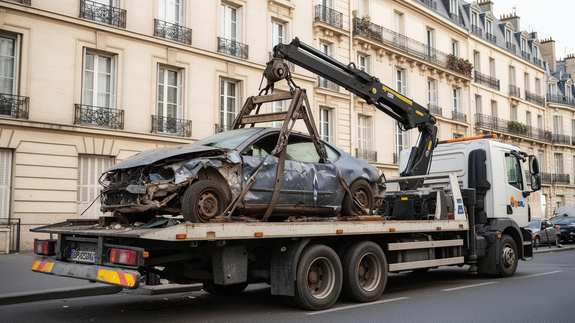 Chargement vehicule hors d'usage