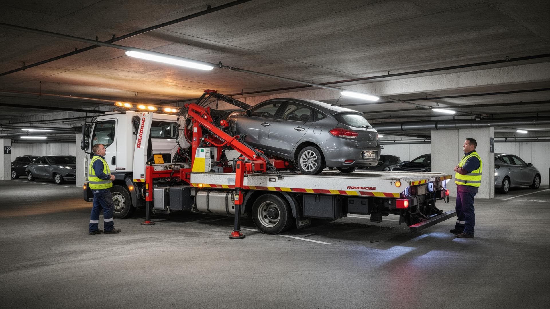 Intervention en parking souterrain